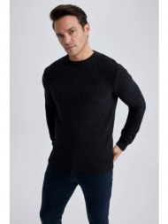 defacto standard fit crew neck knitwear pullover