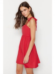 trendyol φόρεμα - κόκκινο - σκέιτερ