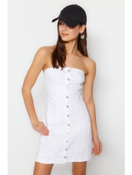 trendyol φόρεμα - λευκό - basic
