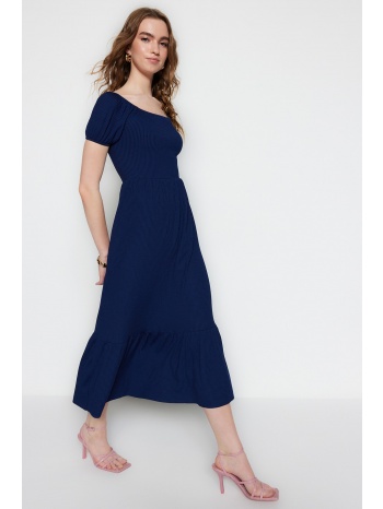 trendyol φόρεμα - σκούρο μπλε - σκέιτερ σε προσφορά