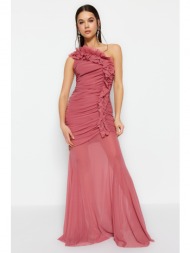 trendyol βραδινό &; prom φόρεμα - ροζ - γοργόνα