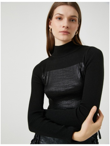 koton printed ribbed turtleneck sweater σε προσφορά