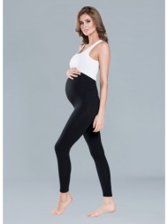long maternity leggings, third trimester - black