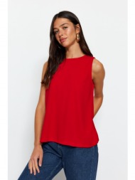 trendyol μπλούζα - κόκκινη - κανονική εφαρμογή