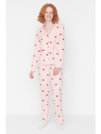 γυναικείες πιτζάμες σετ trendyol heart printed σε προσφορά