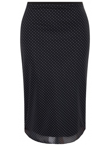 trendyol curve black polka dotted tulle knitted skirt σε προσφορά