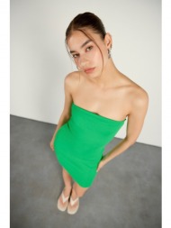 vatkali strapless mini dress green