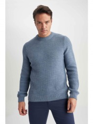 defacto standard fit crew neck knitwear pullover
