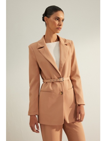 trendyol mink premium regular woven lined blazer jacket σε προσφορά