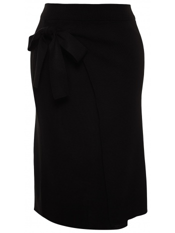 trendyol curve black front detailed knitwear skirt σε προσφορά