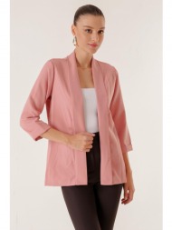 by saygı lycra double sleeve fabric short jacket with shawl collar width length.