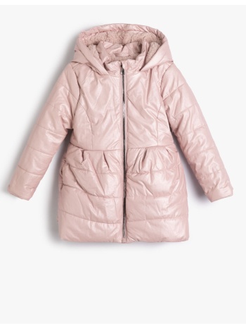 koton down jacket with hooded quilted plush lining σε προσφορά