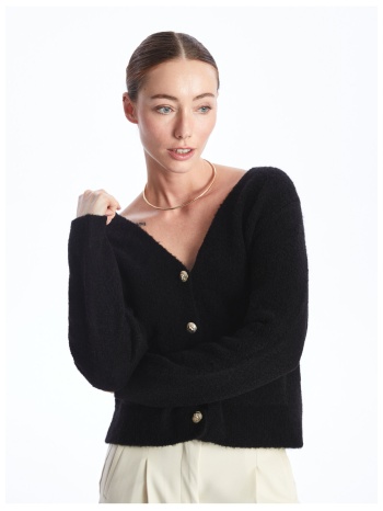 lc waikiki women`s v-neck straight long sleeve knitwear