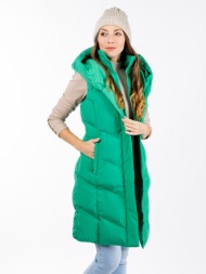 women`s quilted vest glano - green