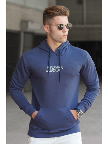 madmext navy blue printed men`s sweatshirt 5305 σε προσφορά