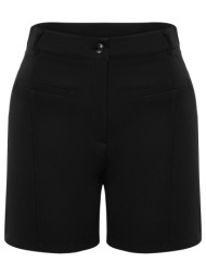 trendyol curve black mini woven shorts