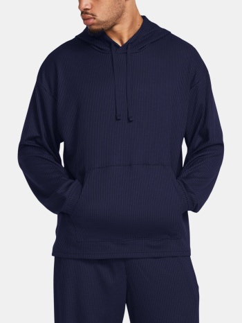 under armour sweatshirt ua rival waffle hoodie-blu - men σε προσφορά