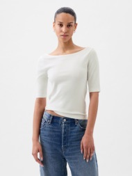 gap cropp t-shirt with neckline - women