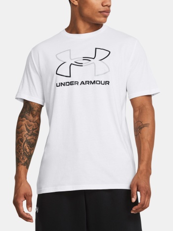 under armour t-shirt ua gl foundation update ss-wht - men σε προσφορά