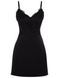 trendyol black lace detailed elegant evening dress