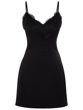 trendyol black lace detailed elegant evening dress σε προσφορά