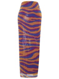 trendyol multi-colored patterned body-sitting lined glitter sequin sequin skirt
