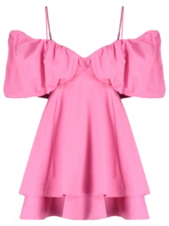 trendyol pink waist opening/skater woven poplin elegant evening dress