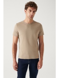 avva men`s mink 100% cotton breathable crew neck standard fit regular cut t-shirt