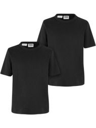 boys` t-shirt made of organic cotton base - 2pcs - black