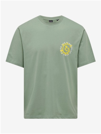 light green men`s t-shirt only & sons lucian - men σε προσφορά