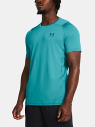 under armour t-shirt ua hg armour fitted ss-blu - men`s
