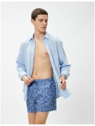 koton swim shorts printed waist with pocket detail