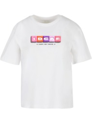women`s t-shirt idgaf - white