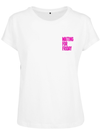 ladies waiting for friday box tee white/pink σε προσφορά