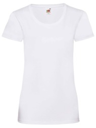 white valueweight fruit of the loom t-shirt