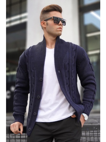 madmext navy blue knitted cardigan 9053 σε προσφορά