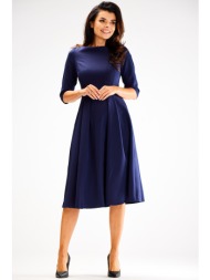 awama woman`s dress a620 navy blue