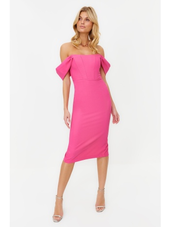trendyol pink form-fitting woven corset detailed elegant σε προσφορά
