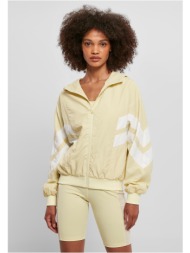 women`s batwing sweatshirt soft yellow/white