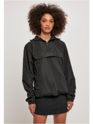 women`s recycled basic tug jacket black