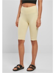 women`s organic stretch jersey shorts - soft yellow