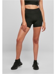 women`s recycled high waist cycle hot pants black