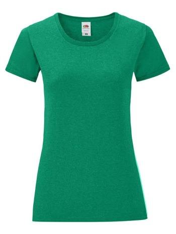 iconic women`s green fruit of the loom women`s t-shirt σε προσφορά