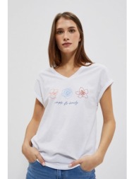 γυναικείο t-shirt moodo - λευκό