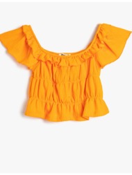 koton t-shirt - πορτοκαλί - slim fit