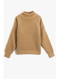koton girls brown sweater