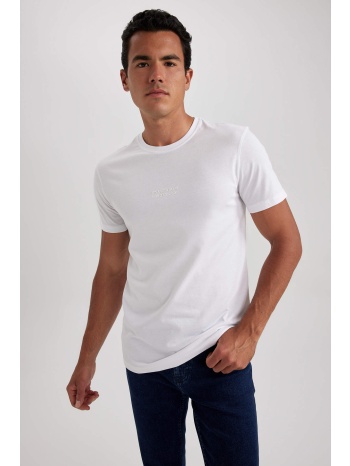 defacto slim fit crew neck printed t-shirt σε προσφορά