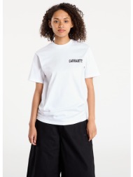 μπλουζάκι carhartt wip s/s university script t-shirt unisex white/ black l