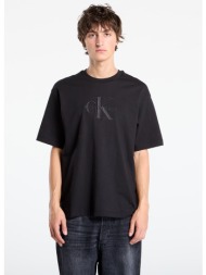 μπλουζάκι calvin klein hi low emb 16s jersey tee black l