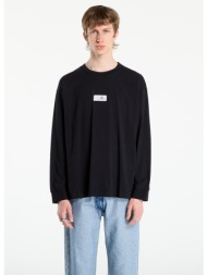 μπλουζάκι mm6 cotton long sleeve t-shirt black l
